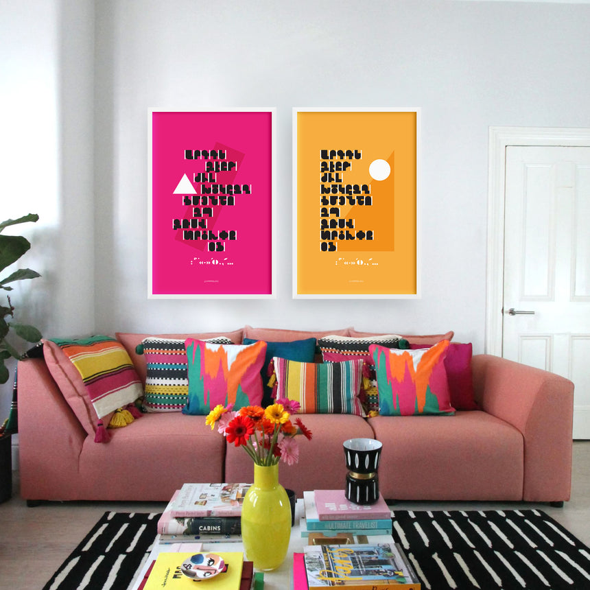 Geometric - Pink