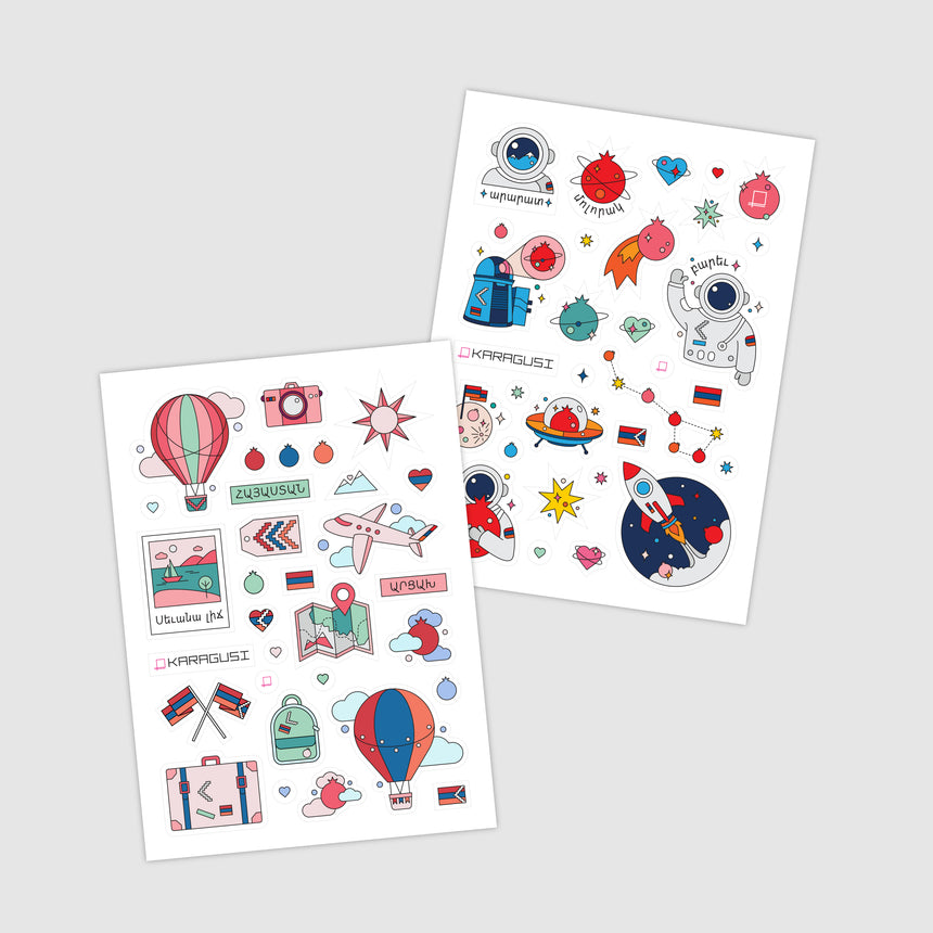 Sticker Sheets - Travel Set